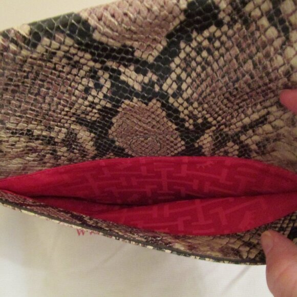 Elaine Turner Nala Python-Embossed Shoulder Bag - Picture 5 of 11